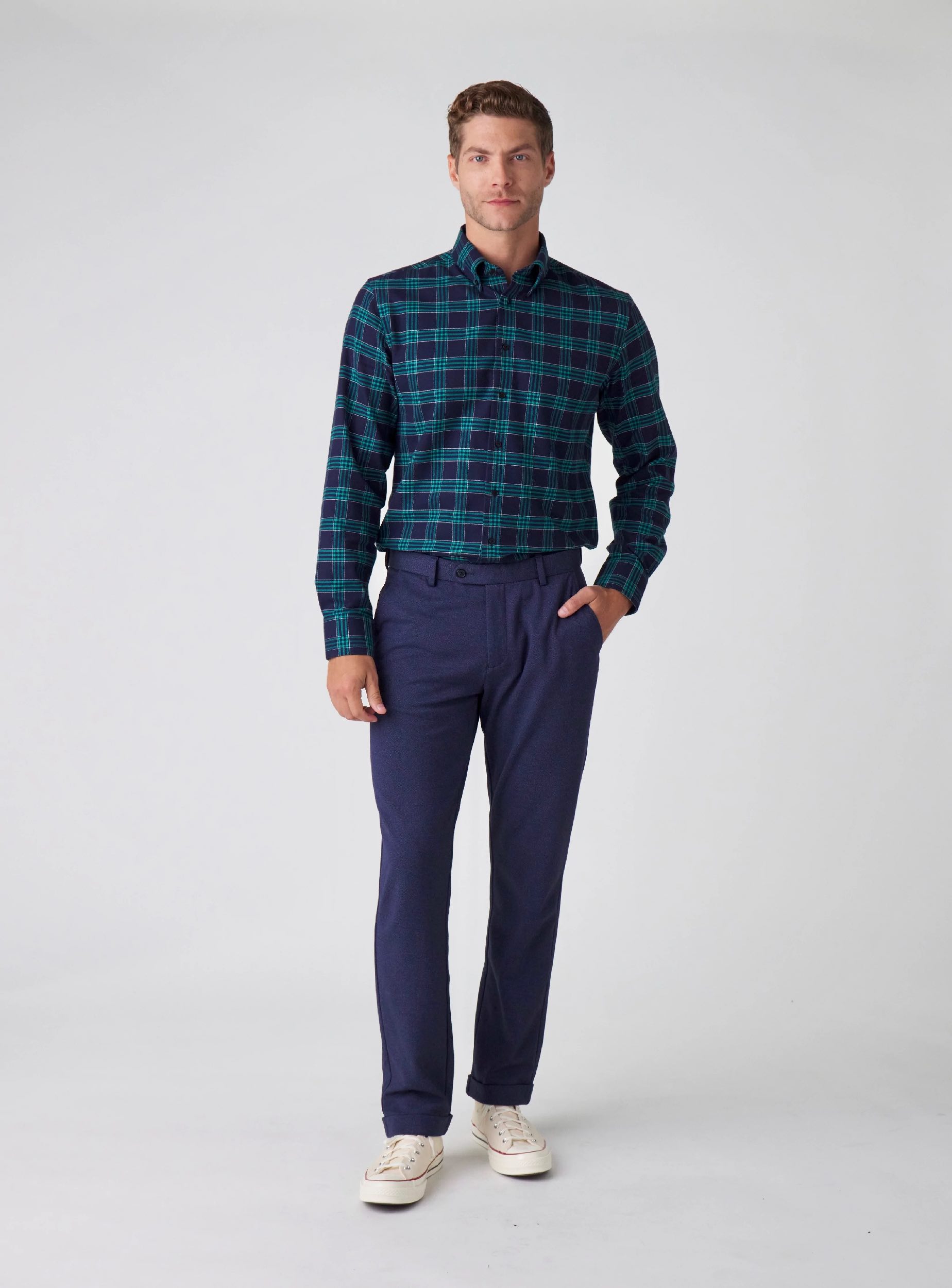 Unisex Flannel ROYAL & NAVY Blue Plaid Pants w/ PEC Oval – Prince Edward  County T-Shirt Company