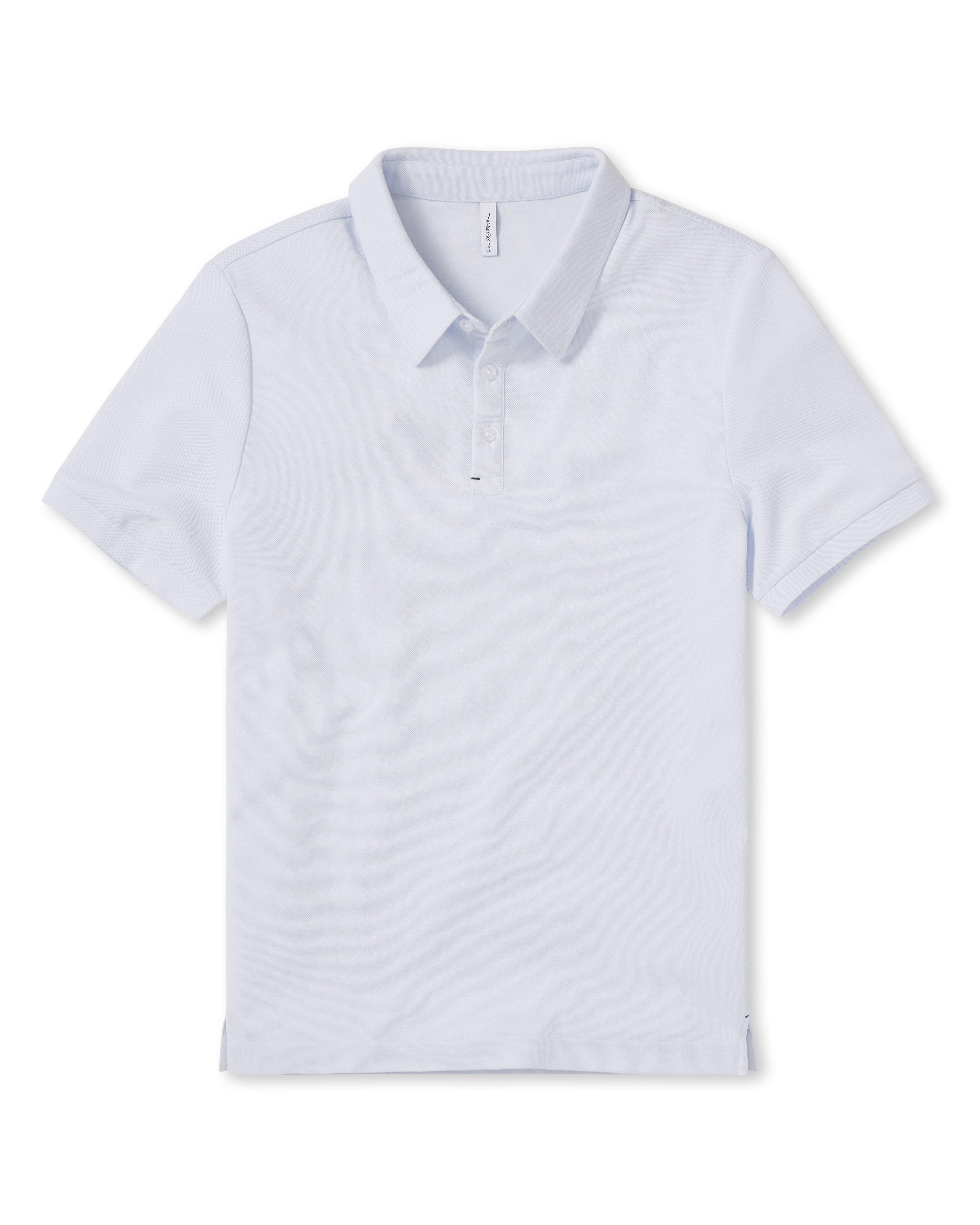 3 Button Pique Polo Shirt - Ancient Water