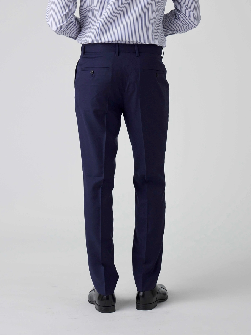 All Wool Business Pants - Navy