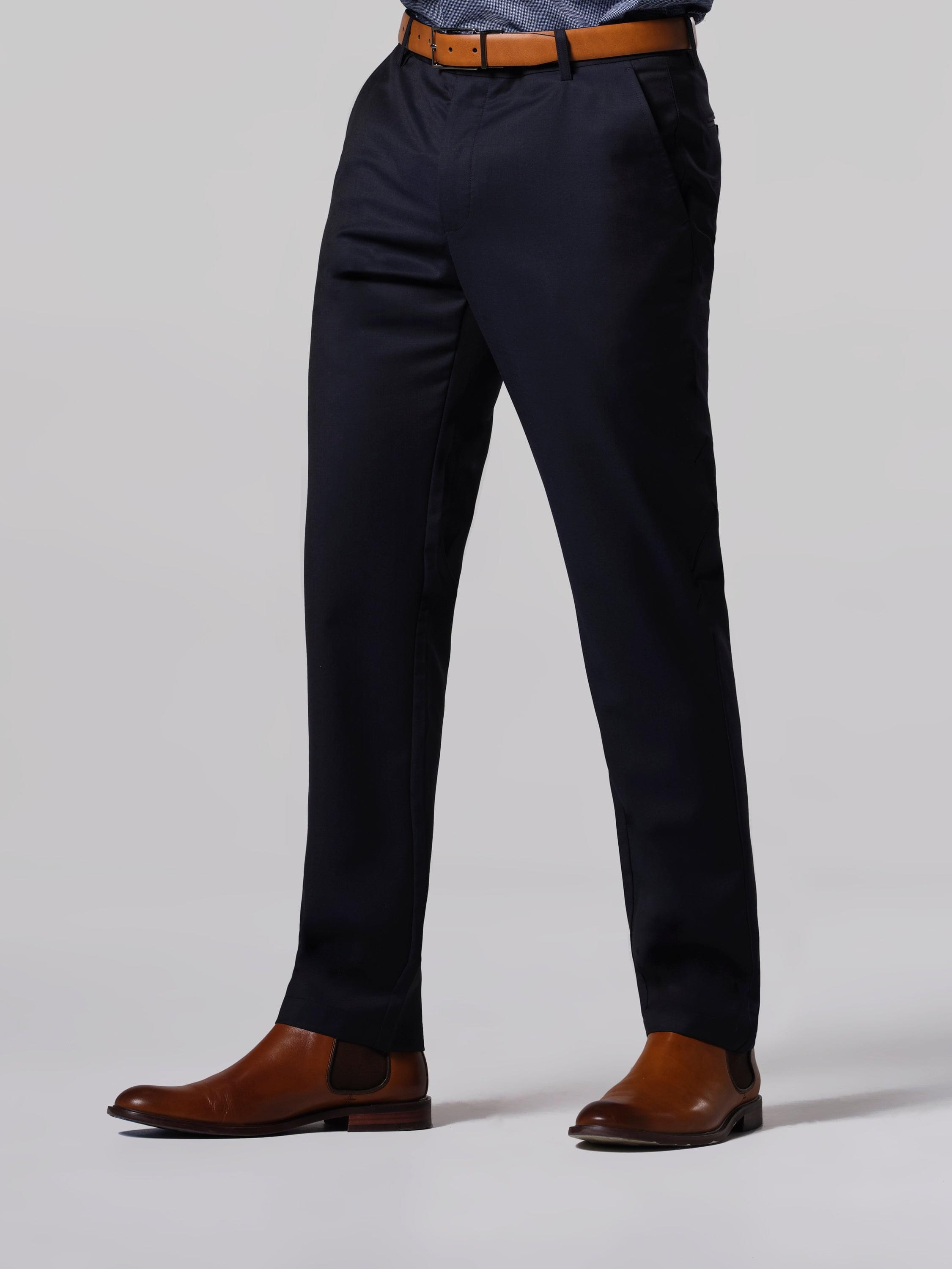 Machine Washable Dress Pants - Navy | The Man Refined