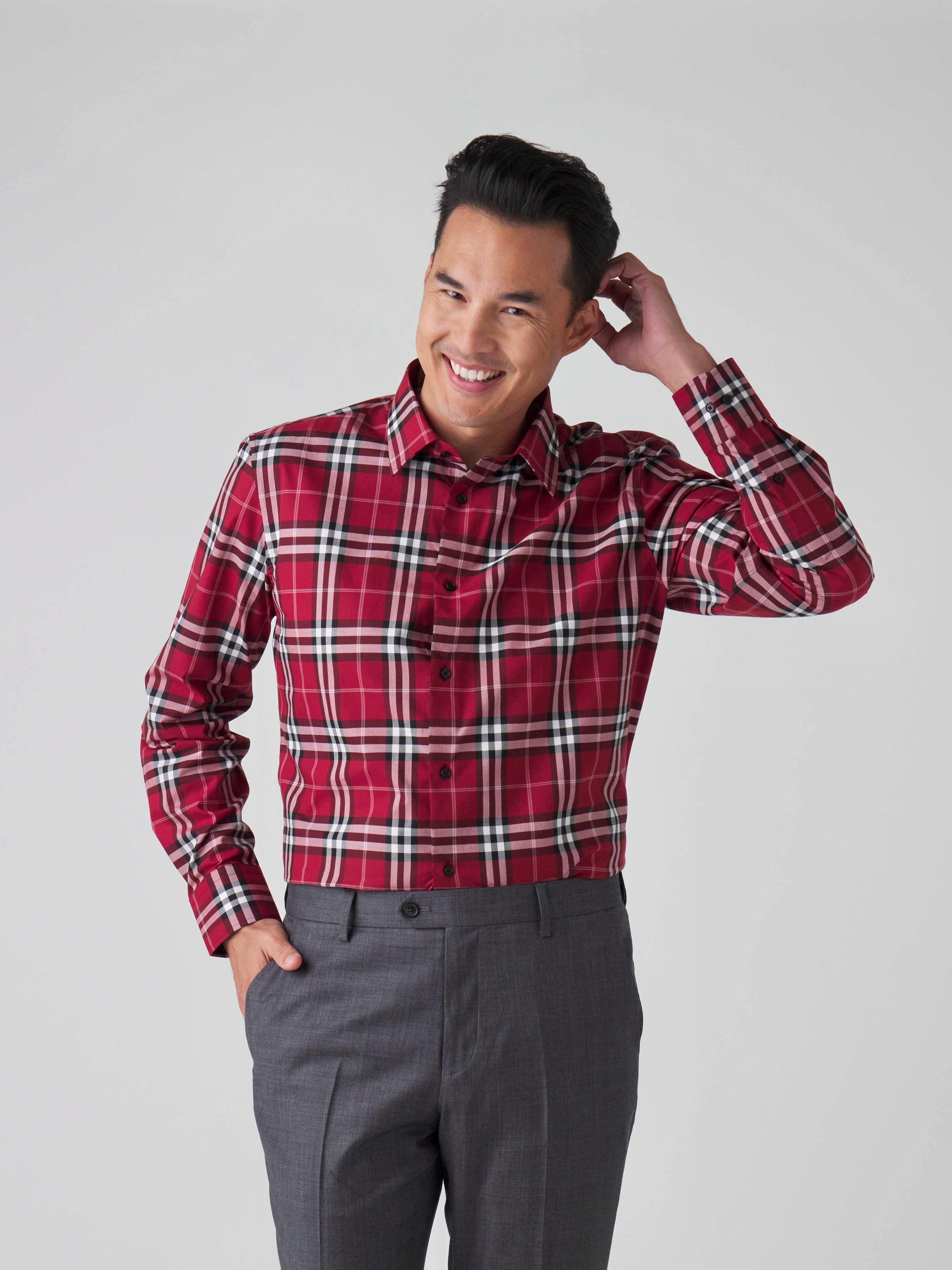 Business casual plaid fashion