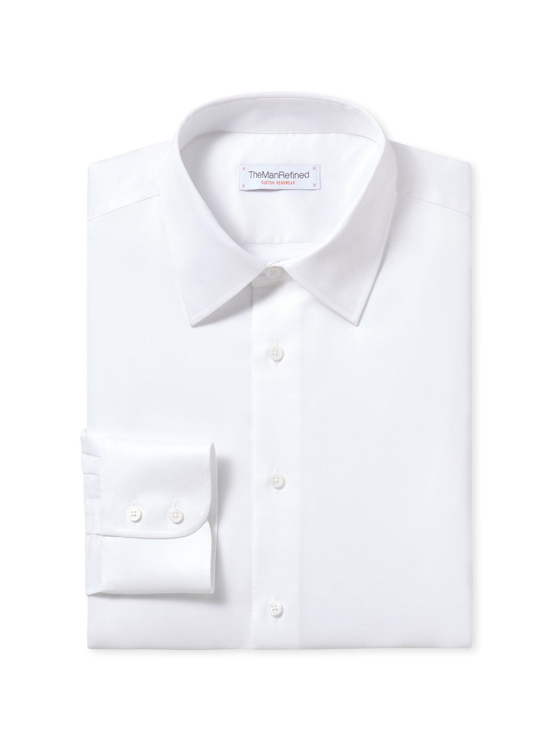 Diamond Oxford Business Shirt - White